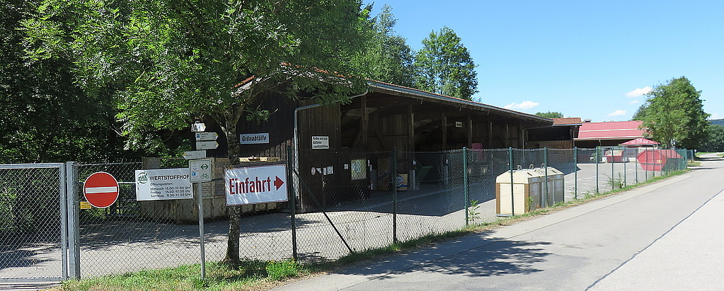 Einfahrt zum Wertstoffhof in Röthenbach