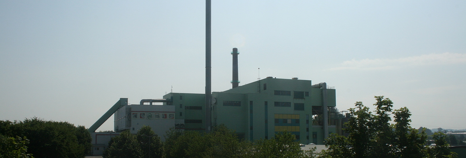 Gesamtaufnahme des Müllheizkraftwerkes in Kempten