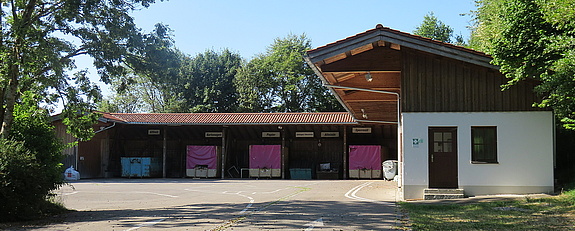 Einfahrt zum Wertstoffhof in Wiggensbach