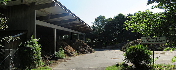 Einfahrt zum Kompostplatz in Wiggensbach