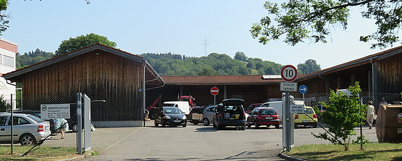 Einfahrt zum Wertstoffhof in Lindau