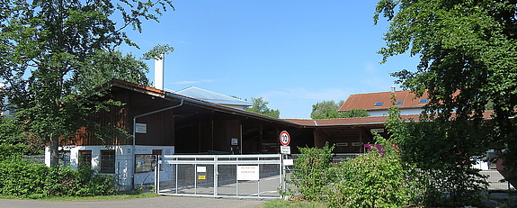 Einfahrt zum Wertstoffhof in Wasserburg