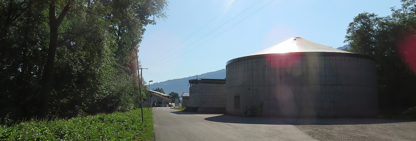 Einfahrt zum Kompostwerk Oberallgäu Süd