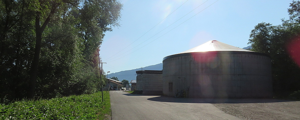 Einfahrt zum Kompostwerk Oberallgäu Süd