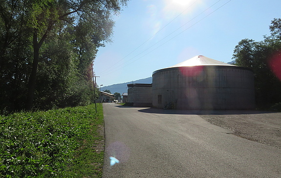 Einfahrt zum Kompostwerk Oberallgäu Süd