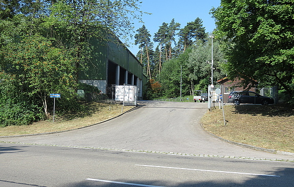 Einfahrt zur Müllumladestation in Lindau