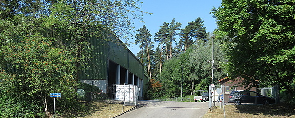 Einfahrt zur Müllumladestation in Lindau