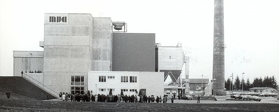 Ein altes Bild des Müllheizkraftwerk in Kempten