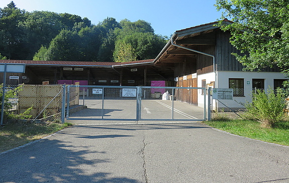Einfahrt zum Wertstoffhof in Buchenberg