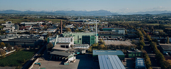 Panoramaaufnahme des ZAK Müllheizkraftwerkes in Kempten