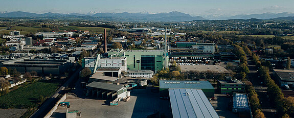 Panoramaaufnahme des ZAK Müllheizkraftwerkes in Kempten