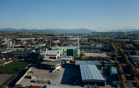 Panoramaaufnahme des ZAK Müllheizkraftwerkes in Kempten