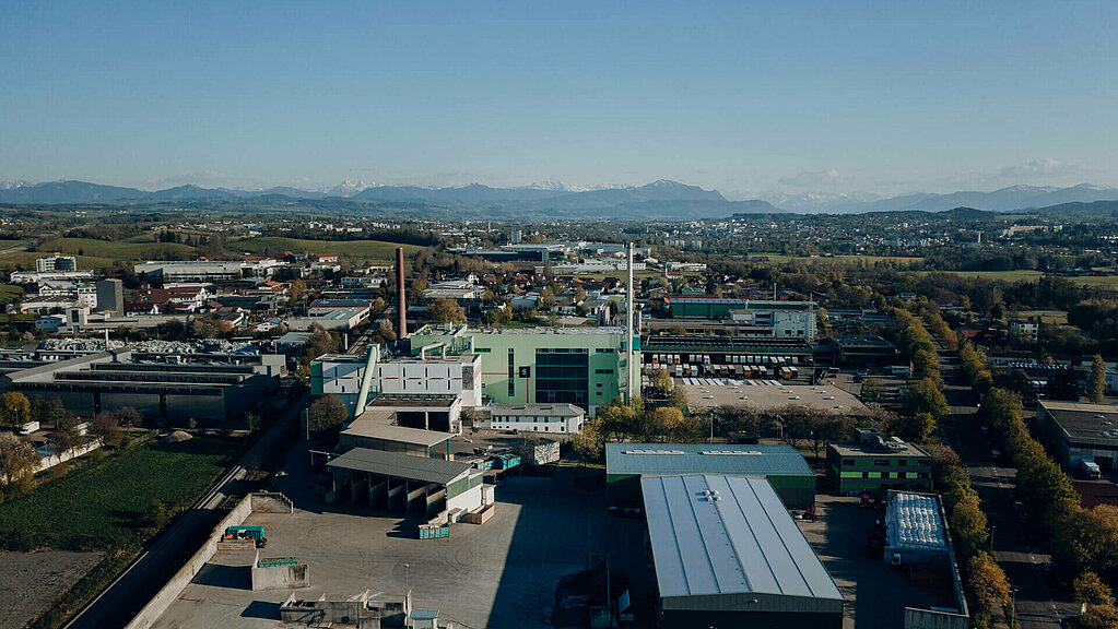 Panoramaaufnahme des ZAK Müllheizkraftwerkes in Kempten
