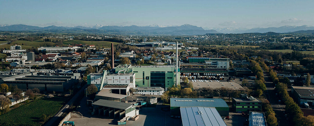 Panoramaaufnahme des ZAK Müllheizkraftwerkes in Kempten