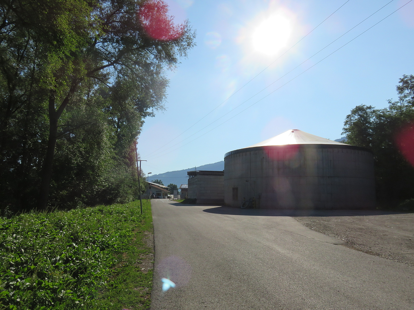 Einfahrt zum Kompostwerk Oberallgäu Süd