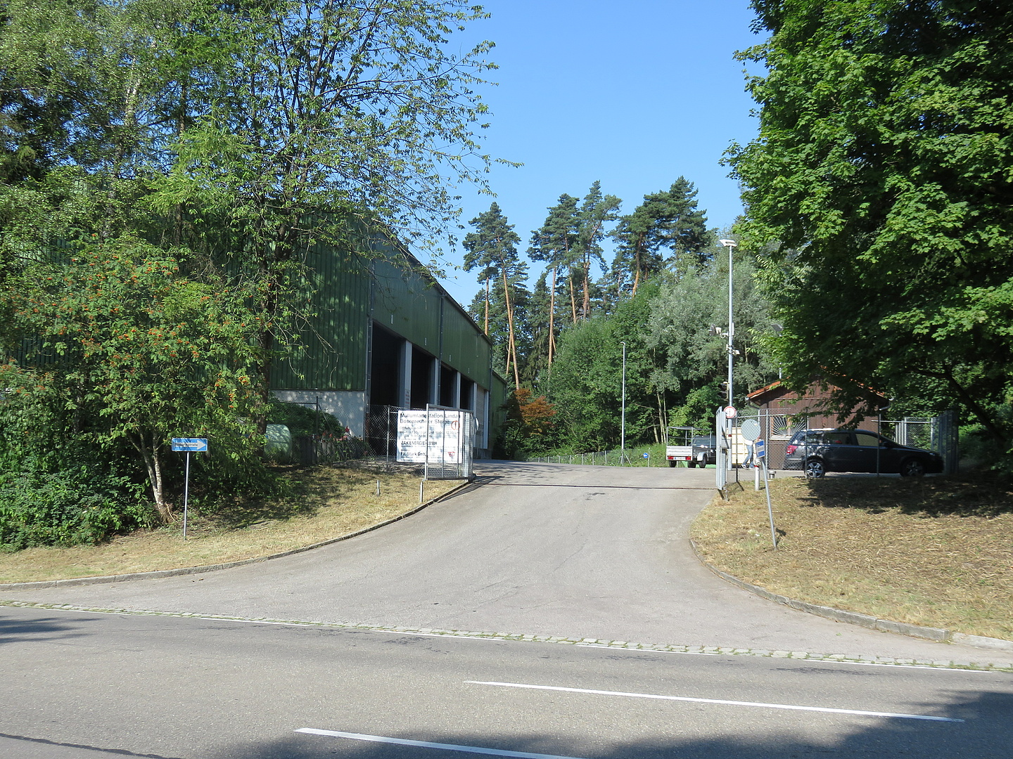 Einfahrt zur Müllumladestation in Lindau