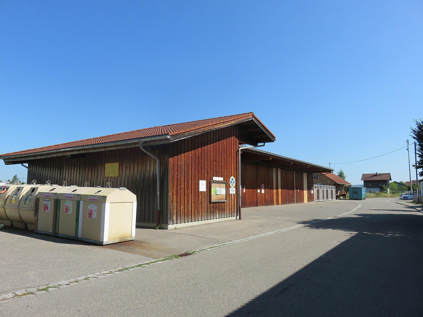 Einfahrt des Wertstoffhofs in Betzigau