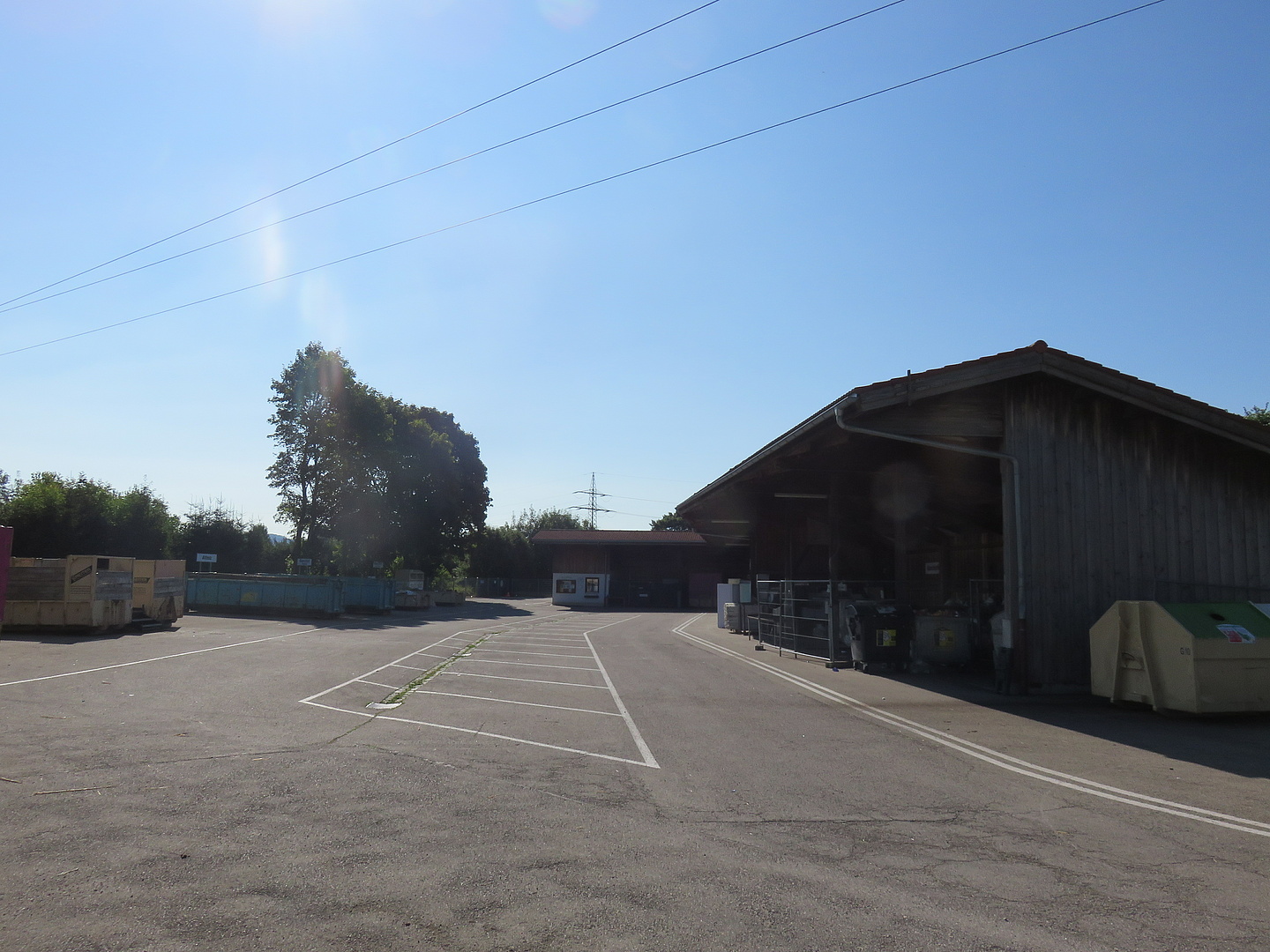 Einfahrt zum Wertstoffhof in Dietmannsried