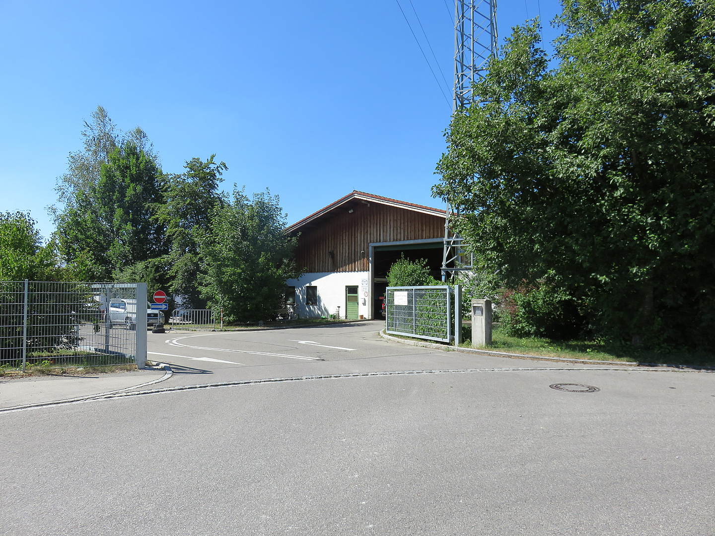 Einfahrt des Wertstoffhofs Kempten Unterwang